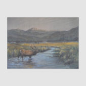 Goldener Elch Seidenpapier (Vorderseite)