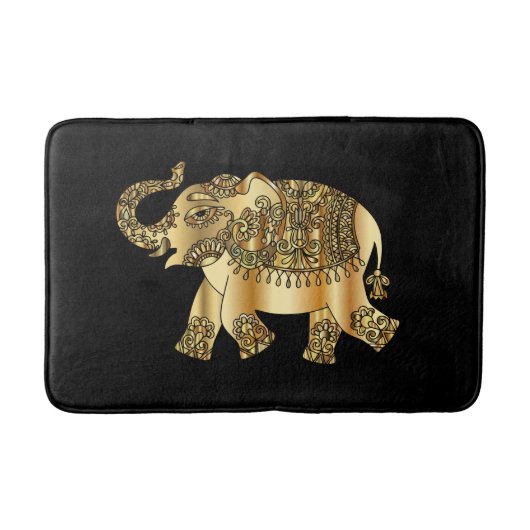 Goldener Elefant Badematte (Vorderseite)