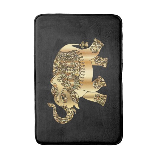 Goldener Elefant Badematte (Vorderseite Vertikal)