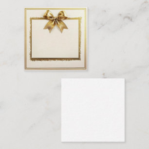 Goldener Eleganzrahmen Mitteilungskarte