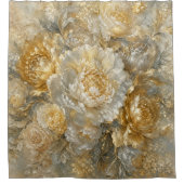 Goldener Elfenbeingarten Duschvorhang (Vorderseite)