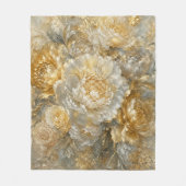 Goldener Elfenbeingarten Fleecedecke (Vorderseite)
