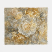 Goldener Elfenbeingarten Fleecedecke (Vorderseite (Horizontal))