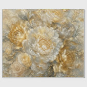 Goldener Elfenbeingarten Geschenkpapier (Flach)