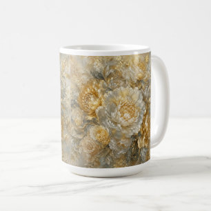 Goldener Elfenbeingarten Kaffeetasse