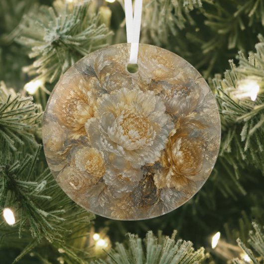 Goldener Elfenbeingarten Ornament Aus Glas (InSitu)