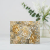 Goldener Elfenbeingarten Postkarte (Stehend Vorderseite)