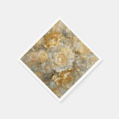 Goldener Elfenbeingarten Serviette (Ecke)