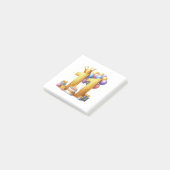 Goldener elfter Geburtstag Post-it Klebezettel (angewinkelt)