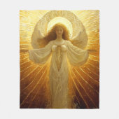 Goldener Engel Erwachen von Wissen Fleecedecke (Vorderseite)