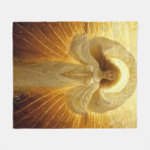 Goldener Engel Erwachen von Wissen Fleecedecke (Vorderseite (Horizontal))