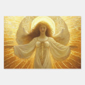 Goldener Engel Erwachen von Wissen Geschenkpapier Set (Vorderseite 3)