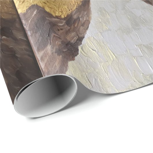 Goldener Engel Geschenkpapier (Rolleneckpunkt)