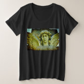 Goldener Engel Große Größe T-Shirt (Design vorne)