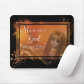 Goldener Engel - Möge das Lächeln Gottes ... Mouse Mousepad (Mit Mouse)
