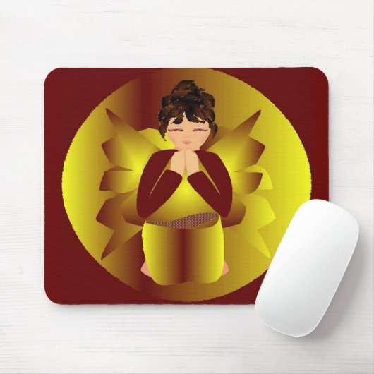 Goldener Engel Mousepad (Mit Mouse)