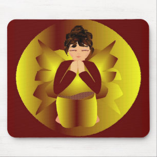 Goldener Engel Mousepad