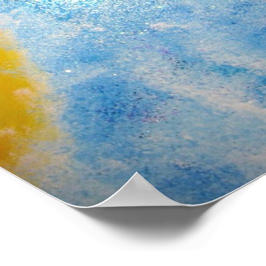 ~ Goldener Engel ~ Poster (Ecke)