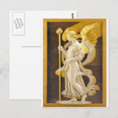 Goldener Engel Postkarte (Vorne/Hinten)