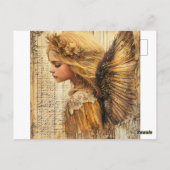 Goldener Engel Postkarte (Rückseite)
