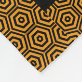 Goldener Ernte-Kreis Z Paranormal UFO-Aussenseiter Fleecedecke (Ecke)