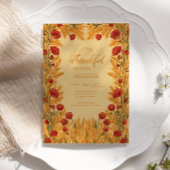 Goldener Erntedank Einladung