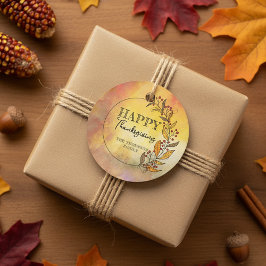 Goldener Erntedank Kranz von Blätter & Berries Geschenkanhänger