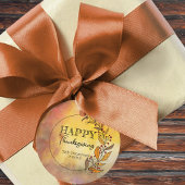 Goldener Erntedank Kranz von Blätter & Berries Geschenkanhänger