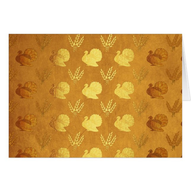 Goldener Erntedank mit der Türkei (Vorderseite (Horizontal))