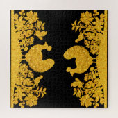 Goldener Erntedank Türkei Floral Jigsaw Puzzle (Horizontal)