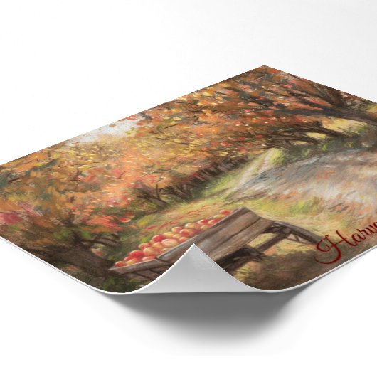 Goldener Ernteweg Poster (Ecke)