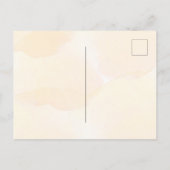 Goldener Eukalyptus-Glitzer fällt Einladungspostkarte (Rückseite)