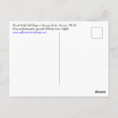 Goldener Fall Aussicht auf die Kirche vom Friedhof Postkarte (Rückseite)