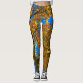Goldener Fall Leggings (Vorderseite)