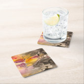 goldener Fall Rechteckiger Pappuntersetzer (Vor Ort)