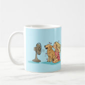 Goldener Fan Mädchen Kaffeetasse (Links)