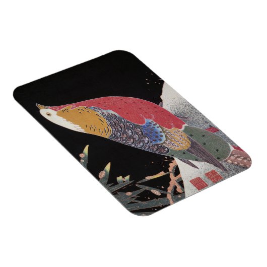 Goldener Fasan im Schnee, Jakuchū Magnet (Rechte Seite)