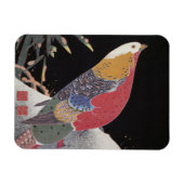 Goldener Fasan im Schnee, Jakuchū Magnet (Horizontal)