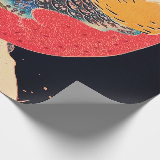 Goldener Fasan im Schnee von Ito Jakuchu Geschenkpapier (Ecke)