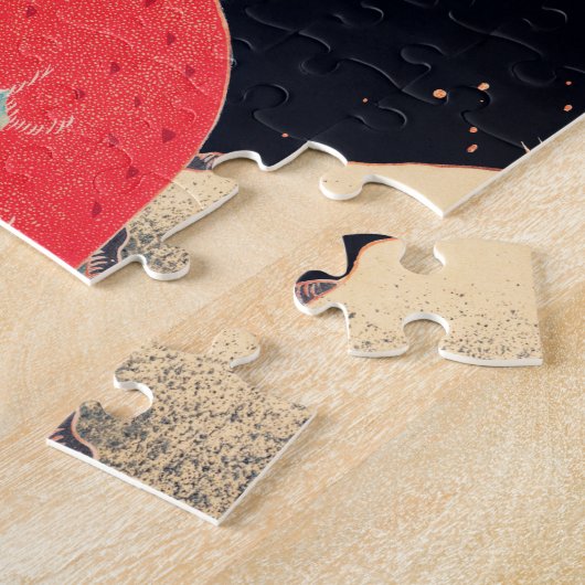 Goldener Fasan im Schnee von Ito Jakuchu Puzzle (Seite)