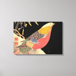 Goldener Fasan in der Snow Itô Jakuchû-Vogelkunst Leinwanddruck