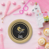 Goldener Feiertag Spaß Pappteller (Party)