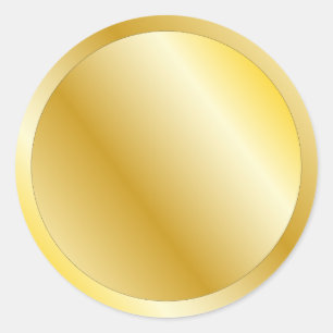 Goldener festlicher Entwurf Runder Aufkleber