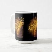Goldener Feuerdrache Kaffeetasse (Vorderseite Links)