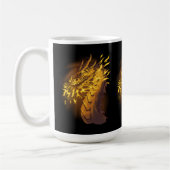 Goldener Feuerdrache Kaffeetasse (Links)
