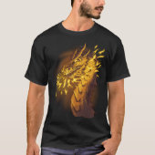 Goldener Feuerdrache T-Shirt (Vorderseite)