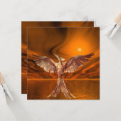 Goldener Feuervogel Karte (Vorderseite/Rückseite Beispiel)