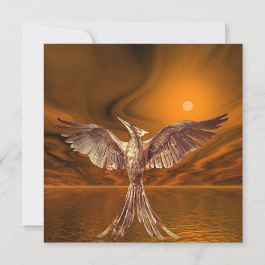 Goldener Feuervogel Karte (Vorderseite)