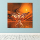 Goldener Feuervogel Leinwanddruck (Insitu (Holzboden))