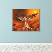 Goldener Feuervogel Leinwanddruck (Insitu (Holzboden))